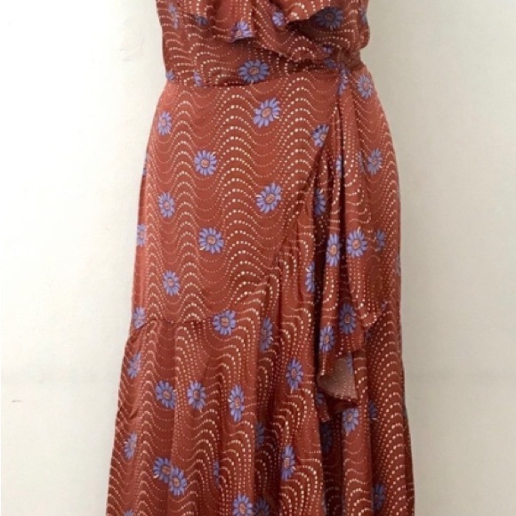 SALE! by Anthropologie -beautiful simple summer wrap dress XS - Picture 11 of 13
